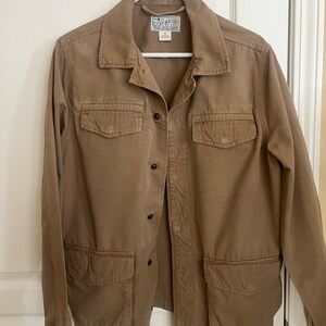 Lucky Brand Light Brown Button-Up Jacket